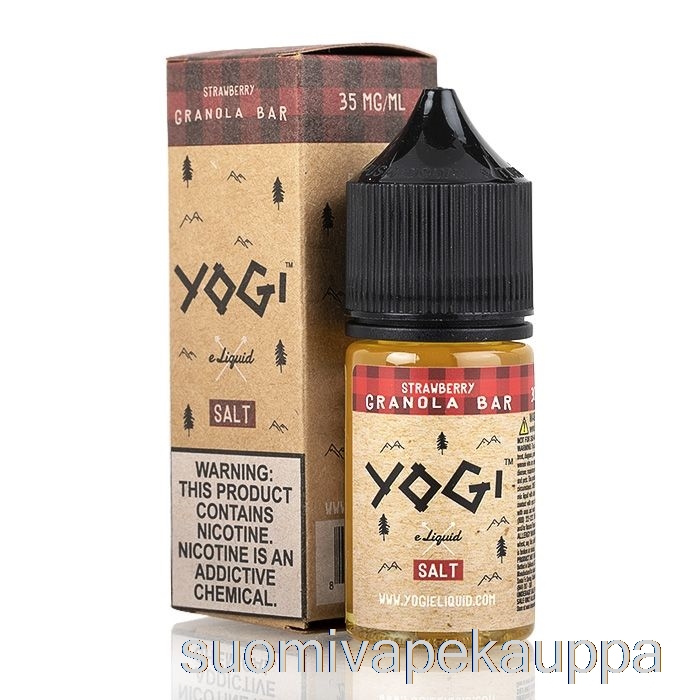 Vape Suomi Mansikka Granolapatukka - Yogi Salts E-neste - 30ml 35mg